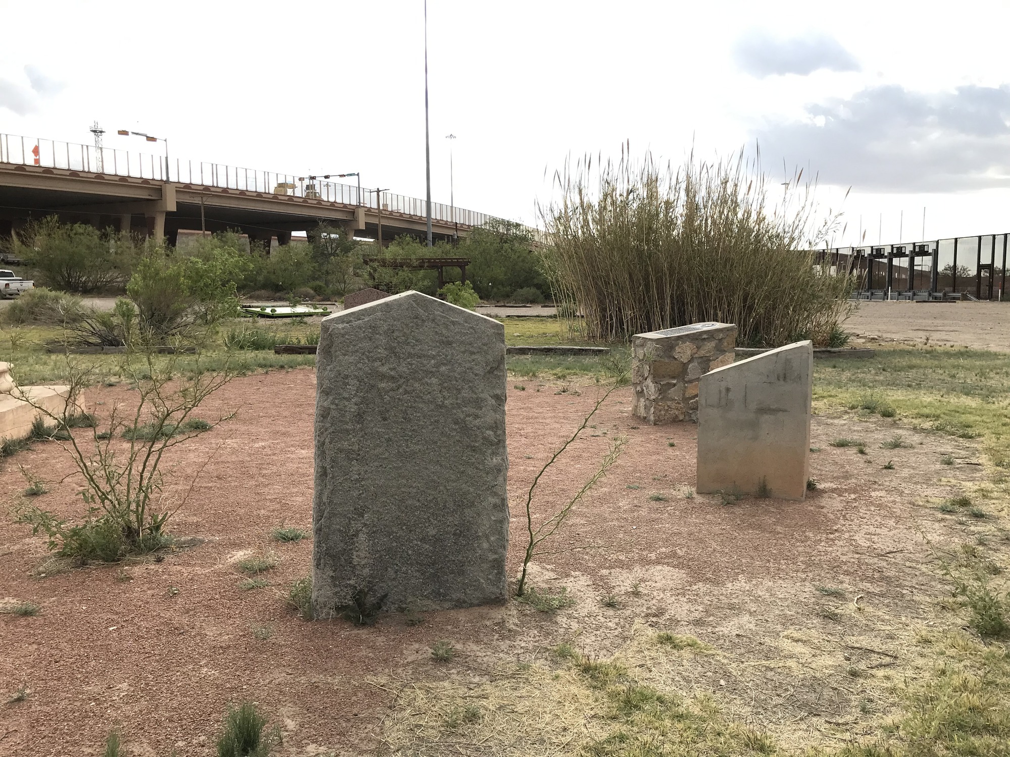 Markers at Onate Crossing in El Paso, TX