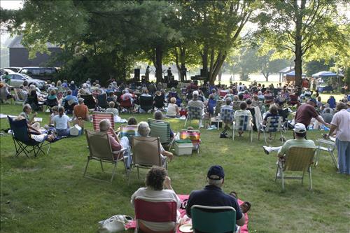 Music in the Meadow concert audience at Cuyahoga Valley National Park