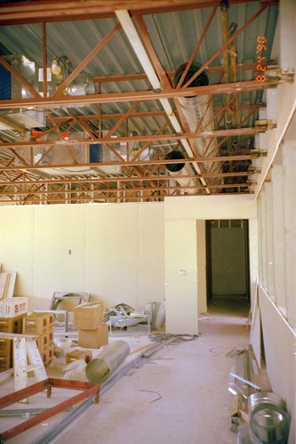 Construction of headquarters addition.
