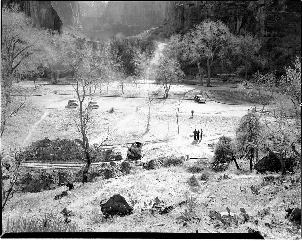 Site of proposed comfort station, Temple of Sinawava.