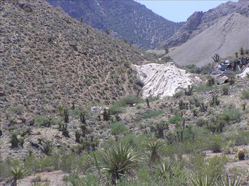 Bonanza King Mine - Cyanide Vat on Tailings Pile, 2007