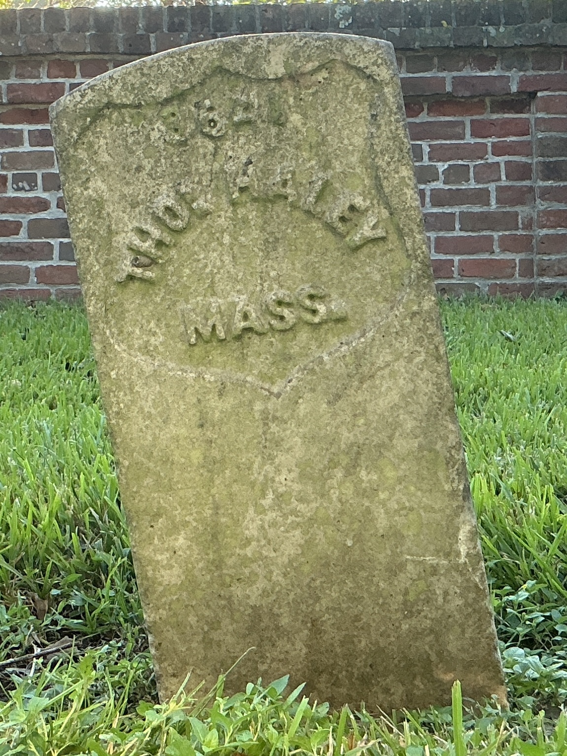 Front of headstone