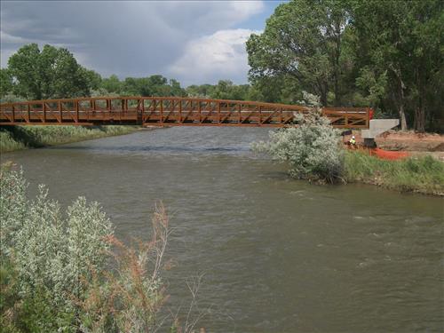 Bridge over Animas River and AZRU Boundary