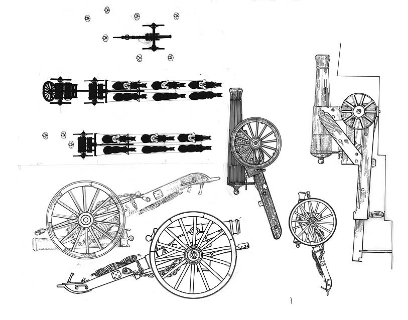 an artillery montage