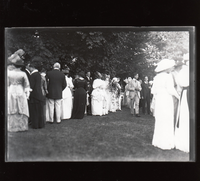 Receiving line at the wedding of Madeleine Edison and John Eyre Sloane.