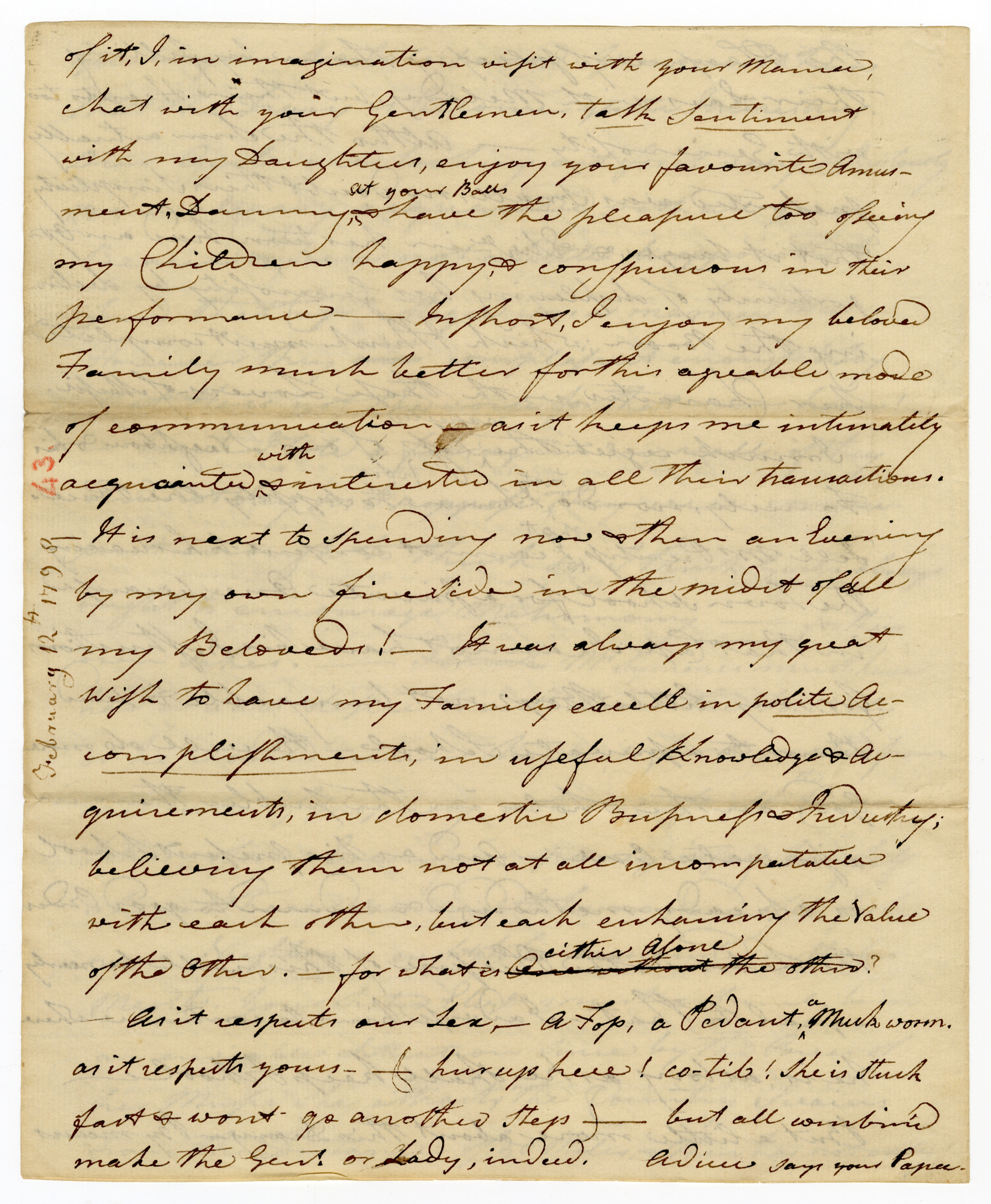 Manuscript letter