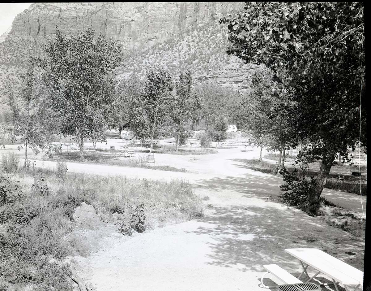 Completed South Campground area, showing sites, and visitor use.