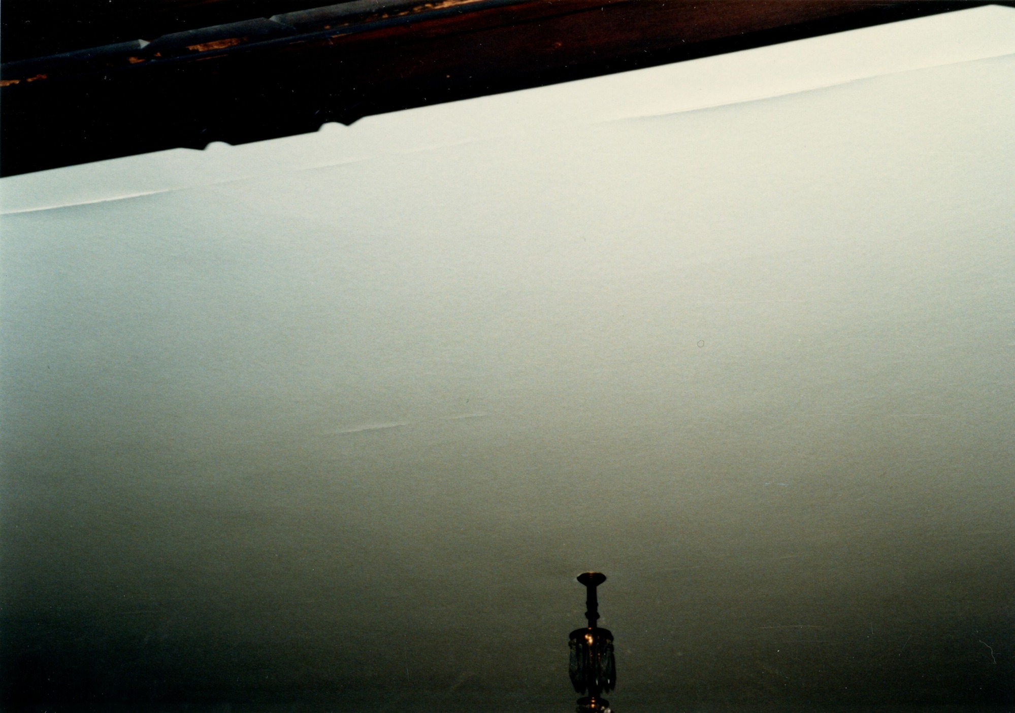 Ceiling material separating in music room