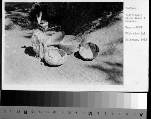 Alice James & baskets.