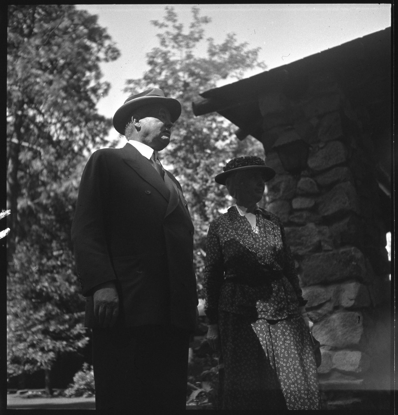 Mr. & Mrs. Herbert Hoover at the Ahwahnee Hotel.
