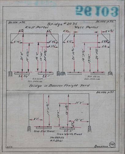 56103.LB--clearance sketches--Structures less than 8 feet from center line of track or less than 22 feet above top of rail [Group 10]