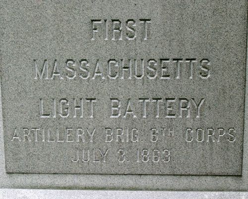 1st Massachusetts Battery Monument