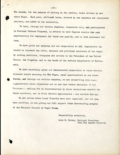 National Council of Negro Women Meeting Minutes