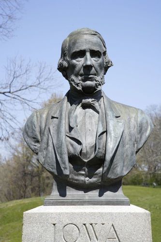 Governor Samuel J. Kirkwood Bust