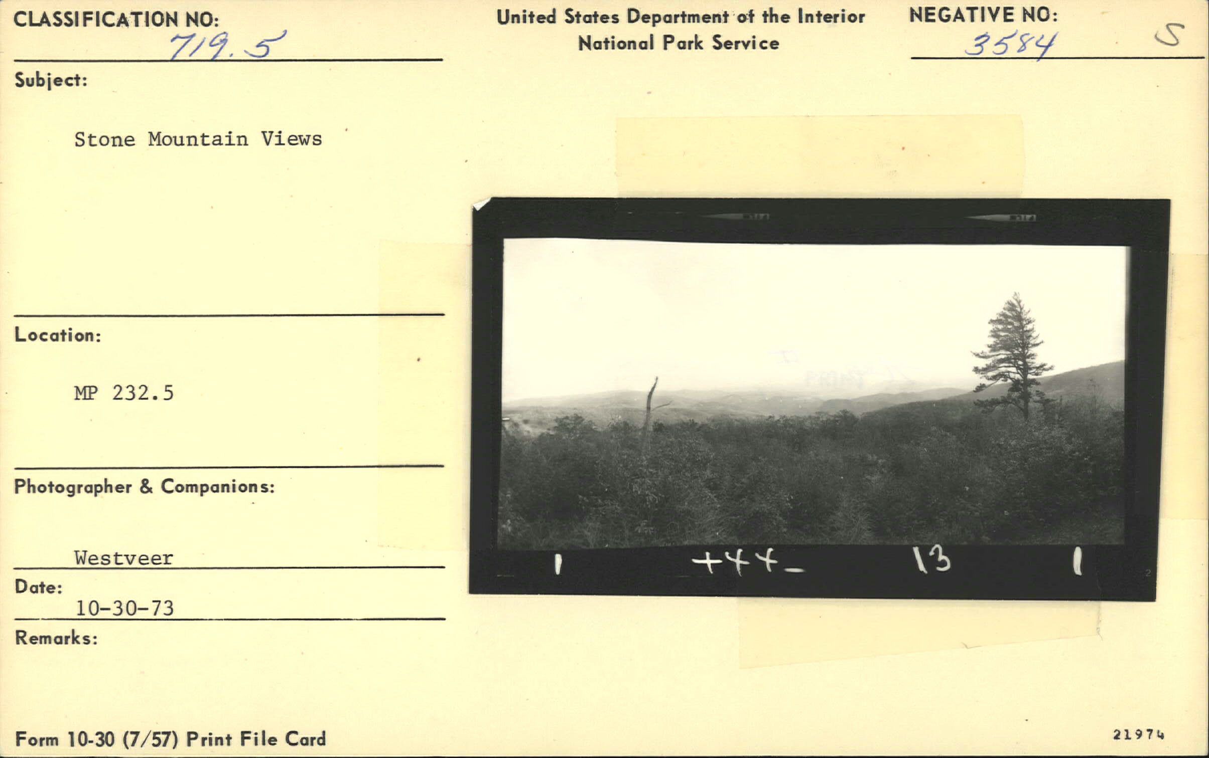 View from Stone Mountain Parking Overlook