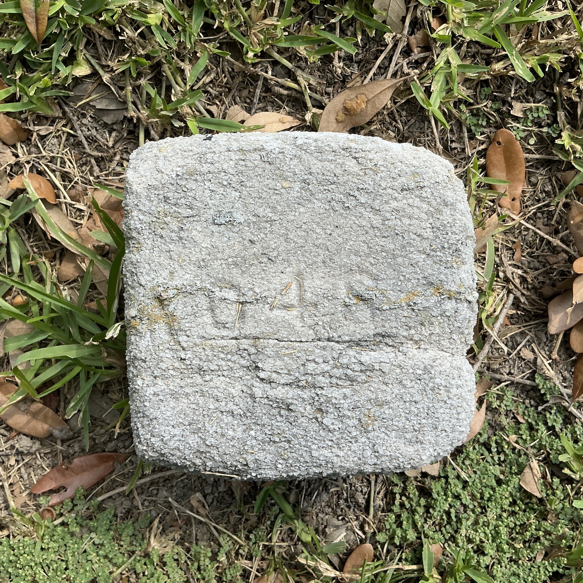 Top of flat marble marker