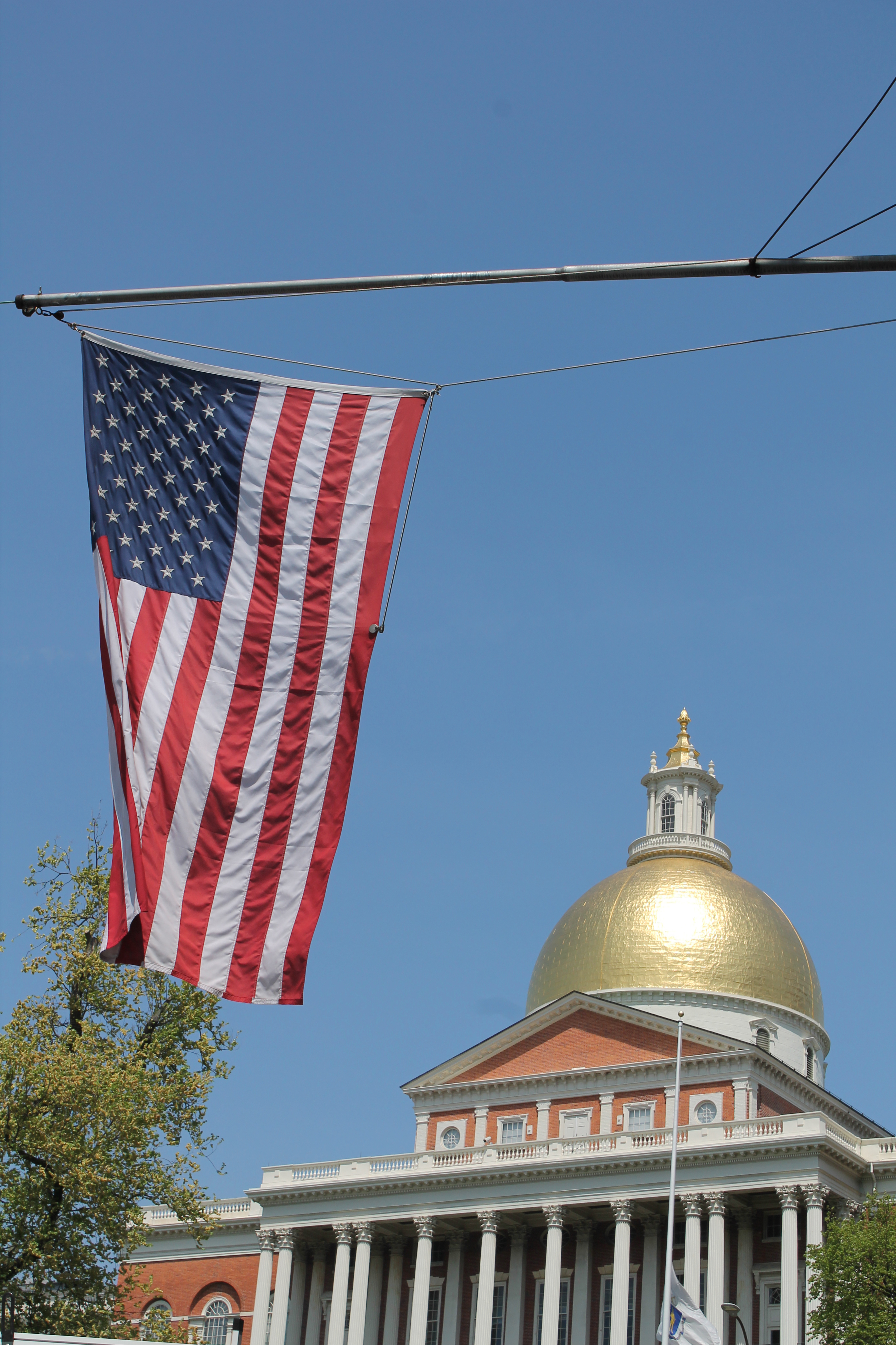 Cúpula dourada do Massachusetts State House, Boston