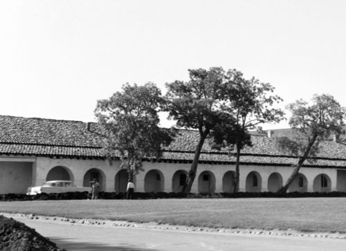 Mission San Juan Bautista in California in May 1958
