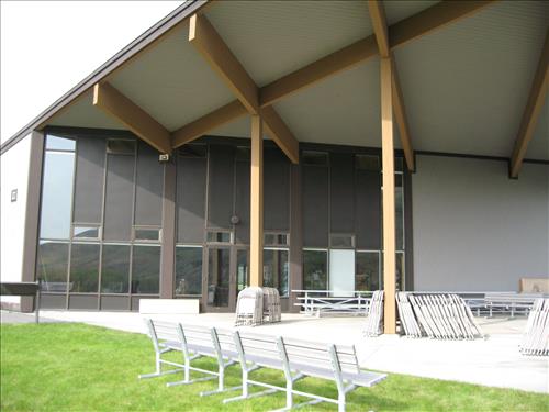 Old Siding, Windows and Paint on Spalding Visitor Center Nez Perce National Historical Park November 2012