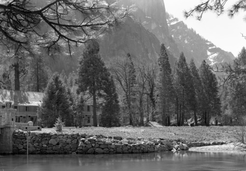 Looking south across site of Old Sentinel Hotel.