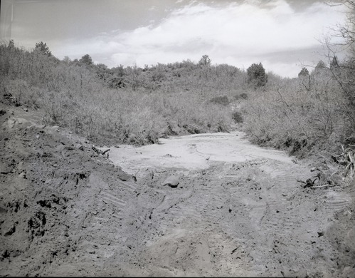 Sand filled dams and irrigation ditches on Evan Lee property.