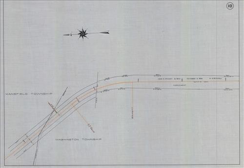 52421.LK--Property Map--Warren Railroad--Washington to Bridgeville, NJ