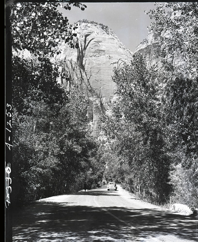 Lady Mountain, one vehicle on scenic drive.