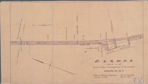 51827.BB--Land conveyed--Land required for right of way--Conklin, NY