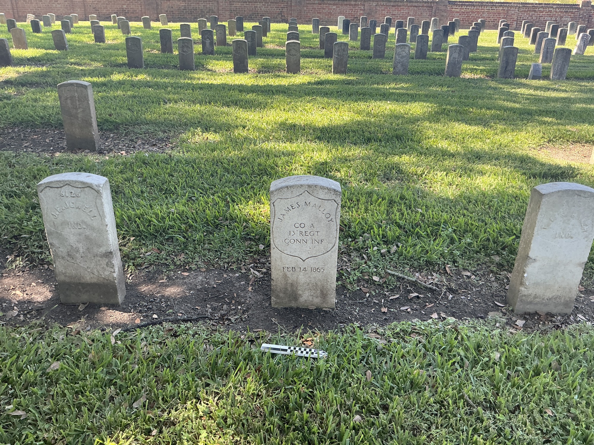 Extra image of historic upright marble headstone