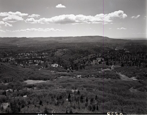 View looking north east from Lava Point, sections 30 and 31, T 39S, R 10 W for boundary change.