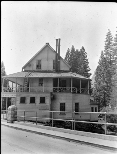 Copy Neg: Leroy Radanovich, October 2002. Sentinel Hotel - Showing fire escape ladder.