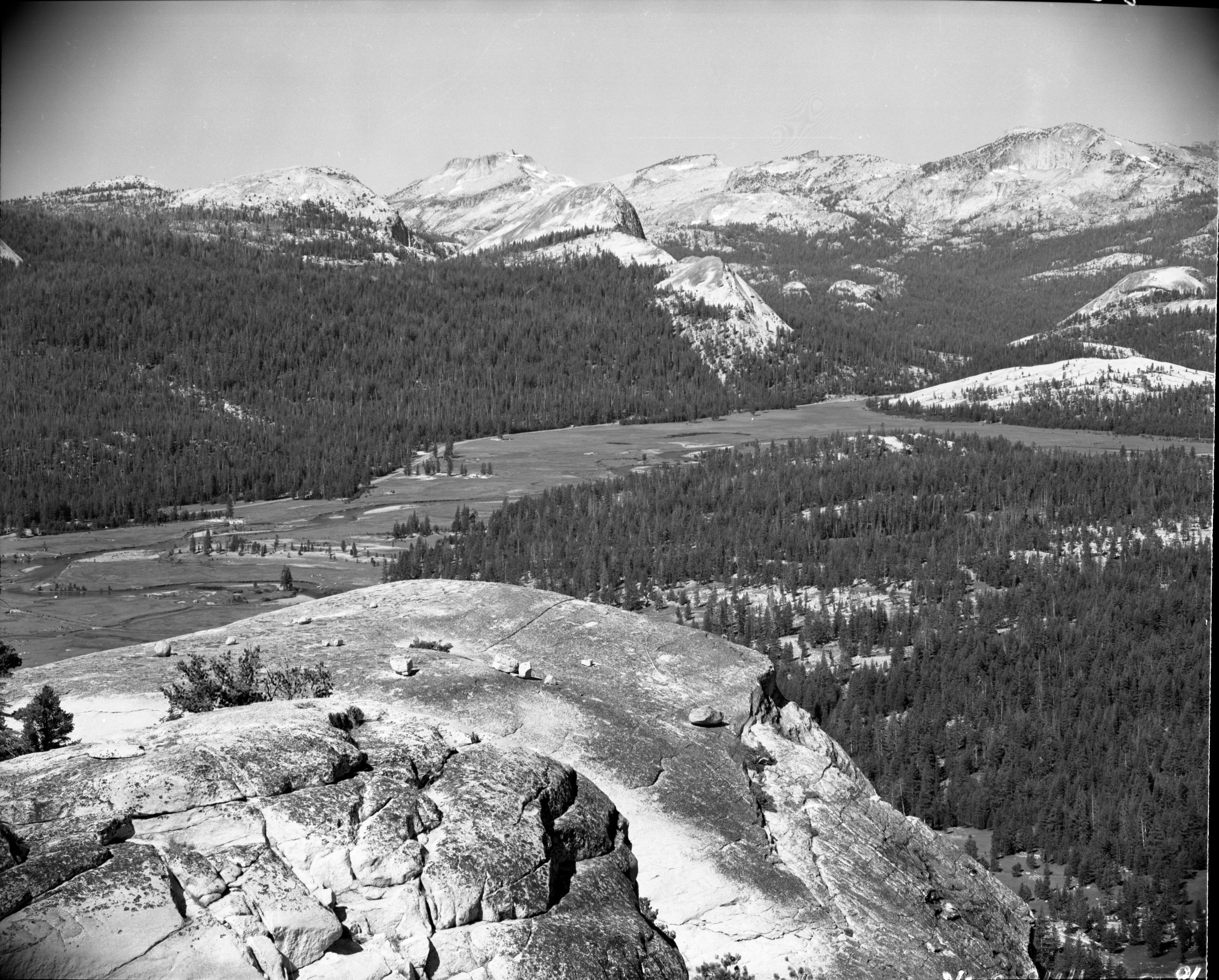 View toward Mt. Hoffmann, Fairview Dome, from Lembert Dome.