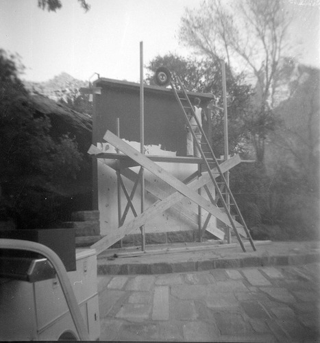 Work being done on the South Campground amphitheater.