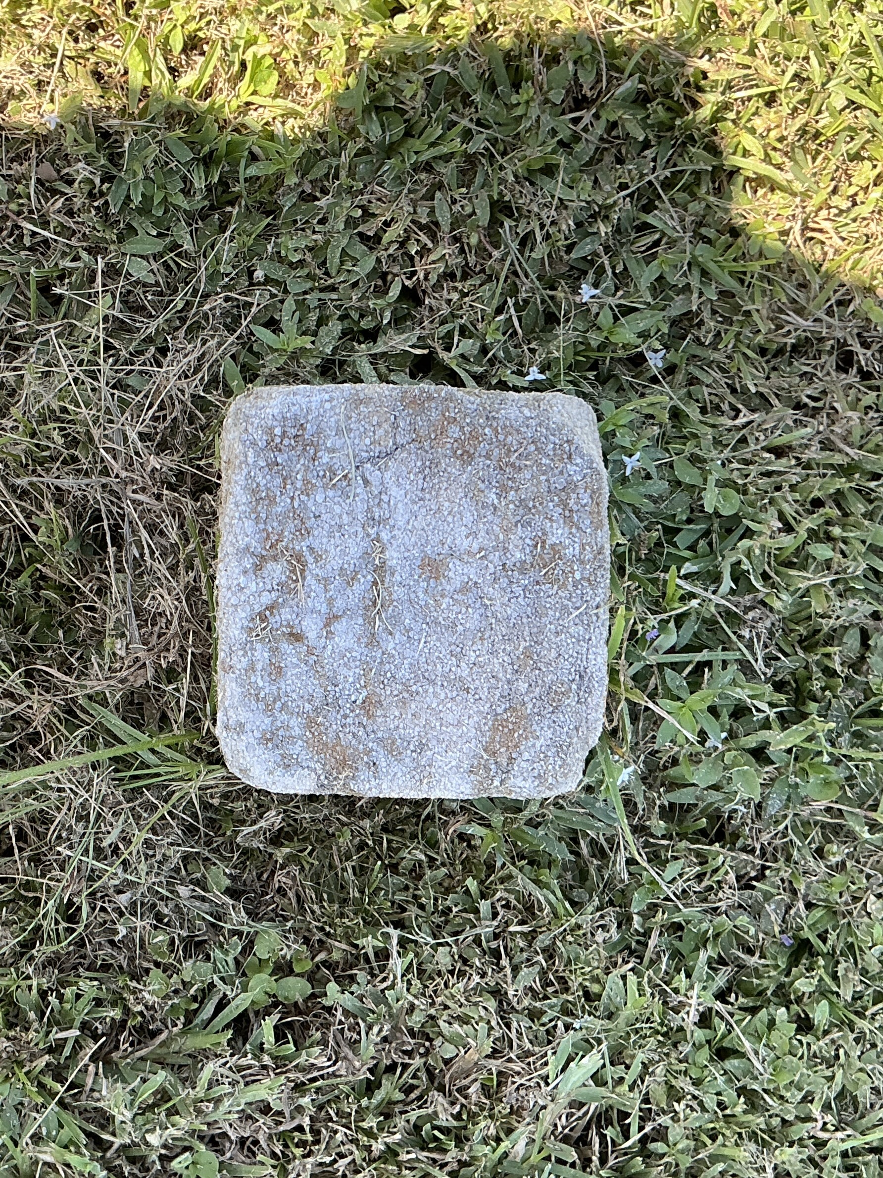 Top of flat marble marker