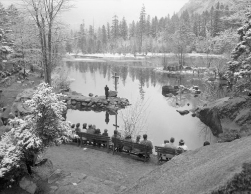 Mirror Lake on Easter Sunday.