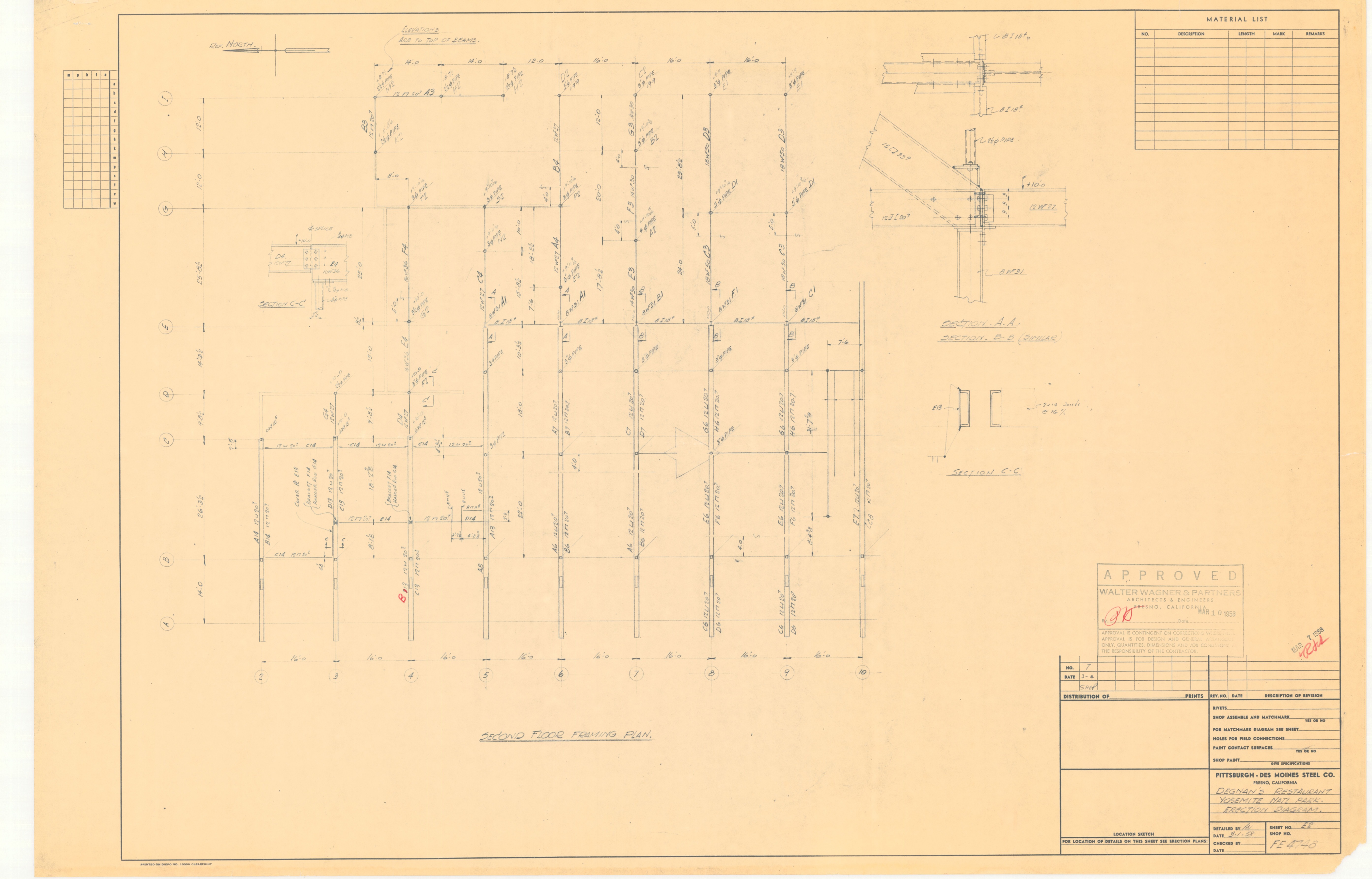 Degnans Restaurant Yosemite National Park Erection Diagram