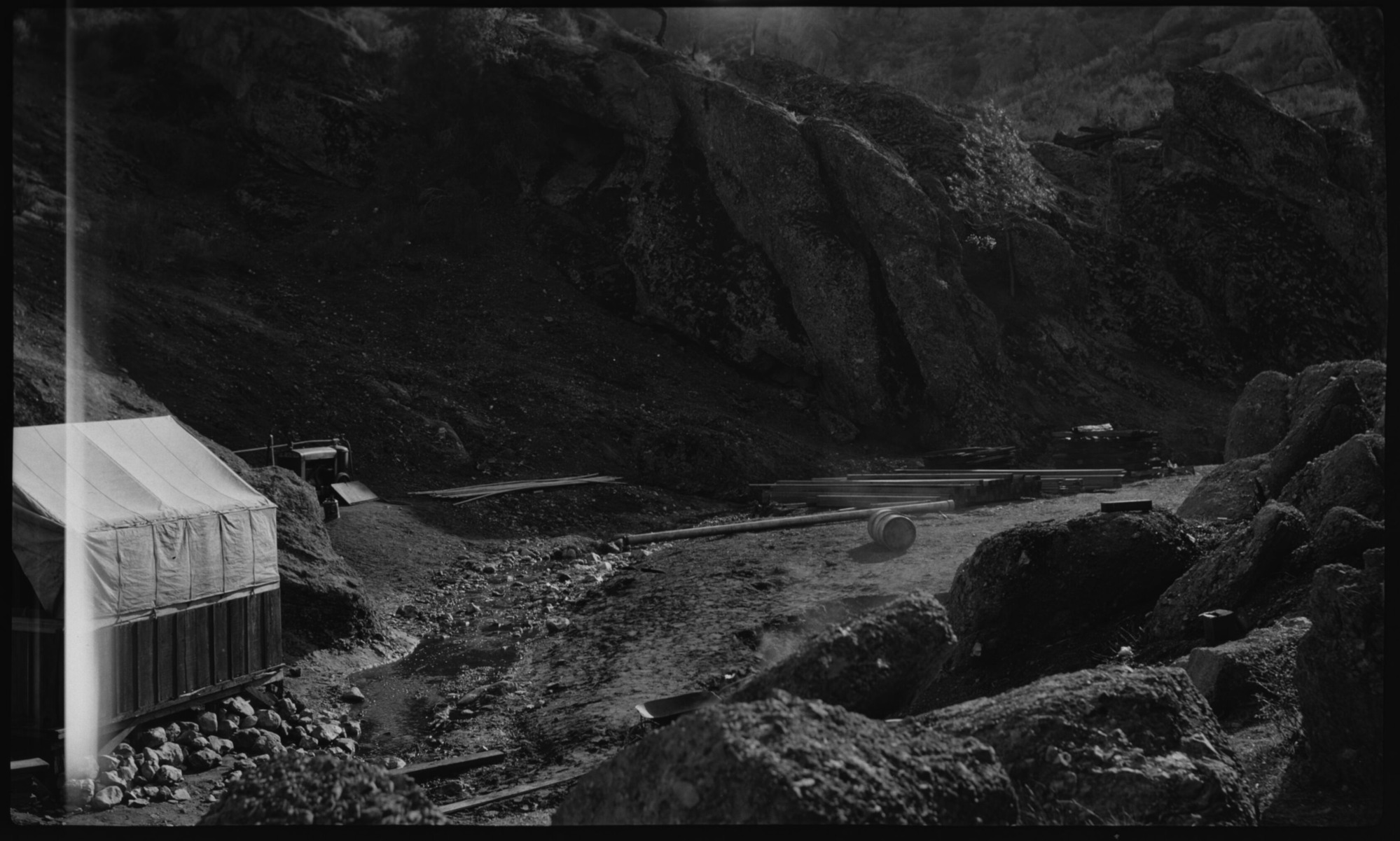 Bear Gulch Dam Reservoir Construction