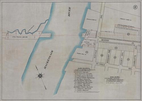 52427.LK--Property Map--Morris and Essex Railroad--Hoboken to Harrison, NJ [Group 1]
