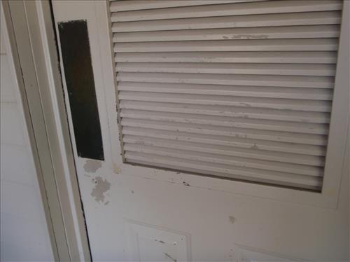 Comfort Station Door at Big South Fork NRRA in 2013.