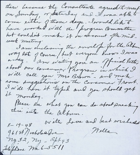 National Council of Negro Women, 1948