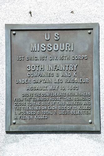 30th U.S. MO Infantry (Cos. B & K) Position Marker
