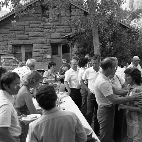BW Photos of the groundbreaking ceremony for the Kolob Canyons Visitor Center.