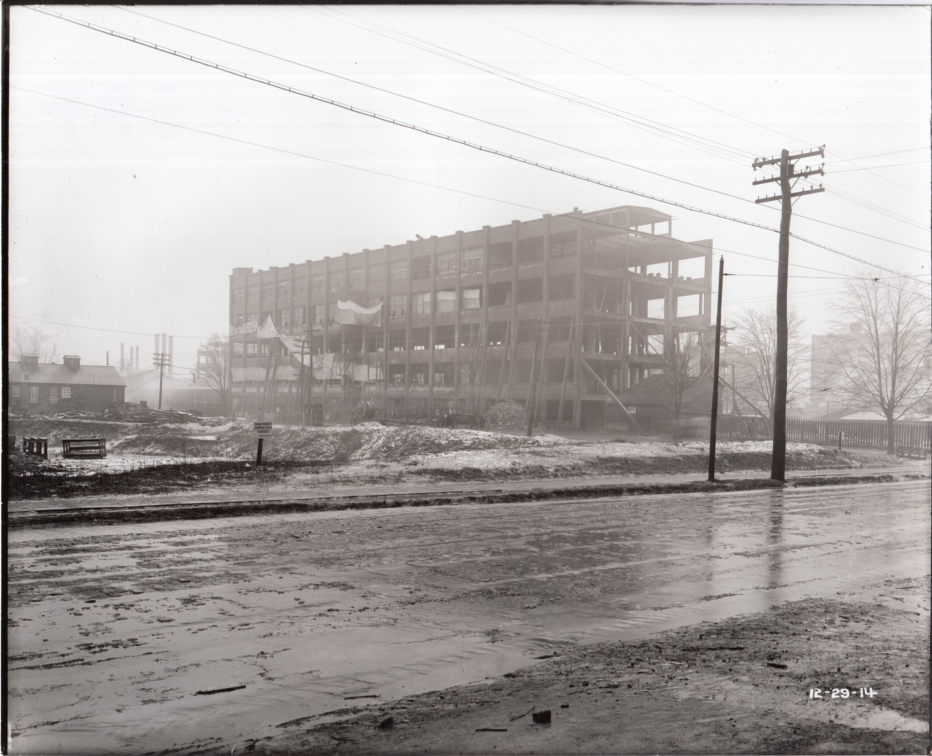 Building 24 viewed from Valley Road (now Main Street).