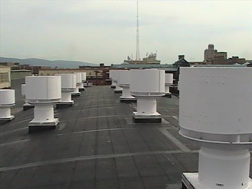 Temporary Repairs of Locomotive Shop Rubber Roof Summer 2009
