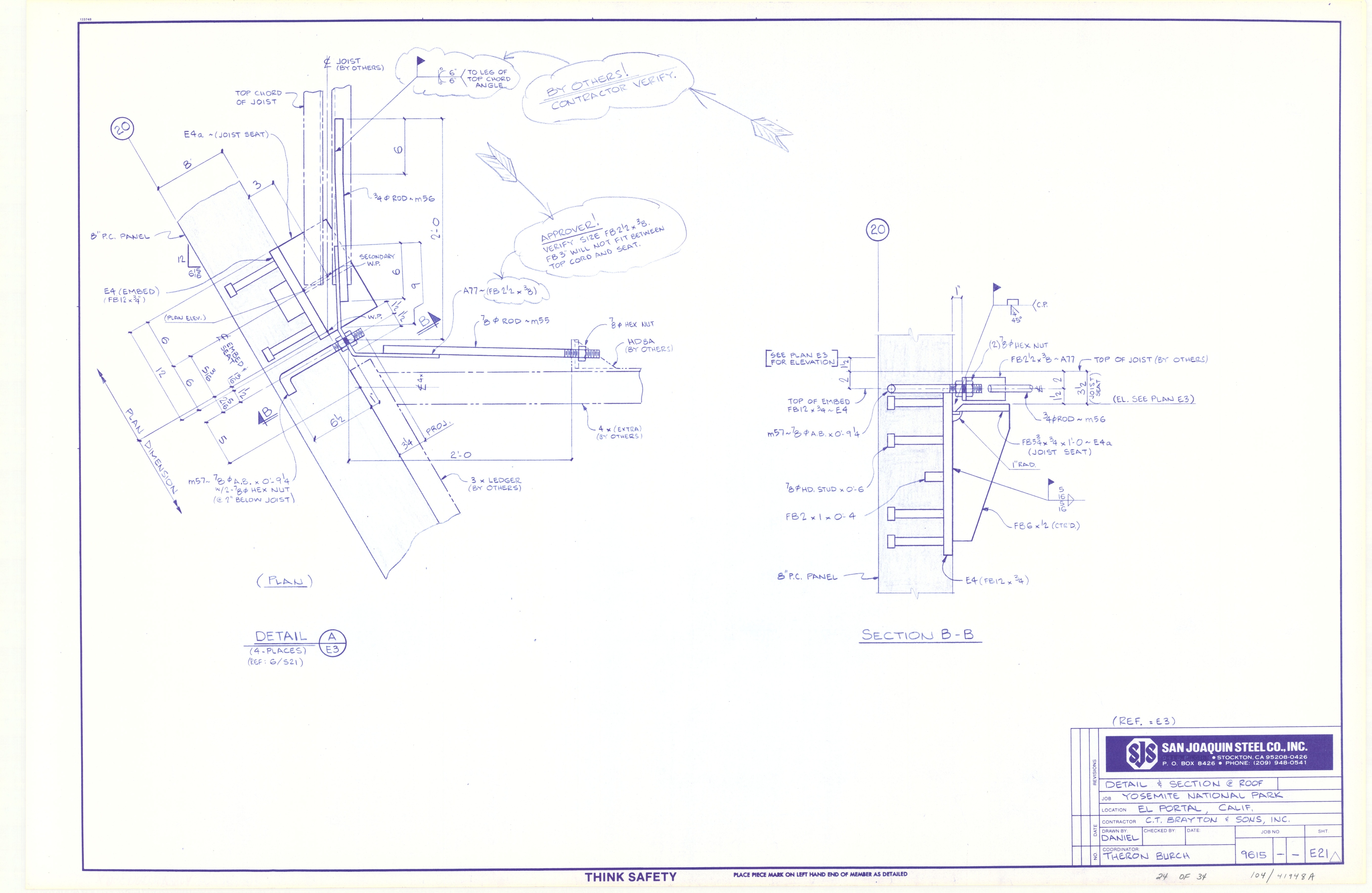 Detail & Section @ Roof Yosemite National Park