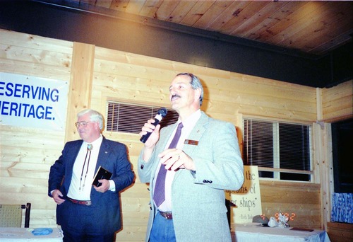 Color Photos of awards ceremony.