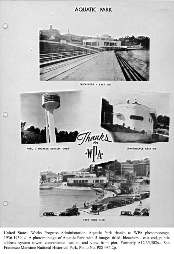 United States. Works Progress Administration. Aquatic Park photographs part 1