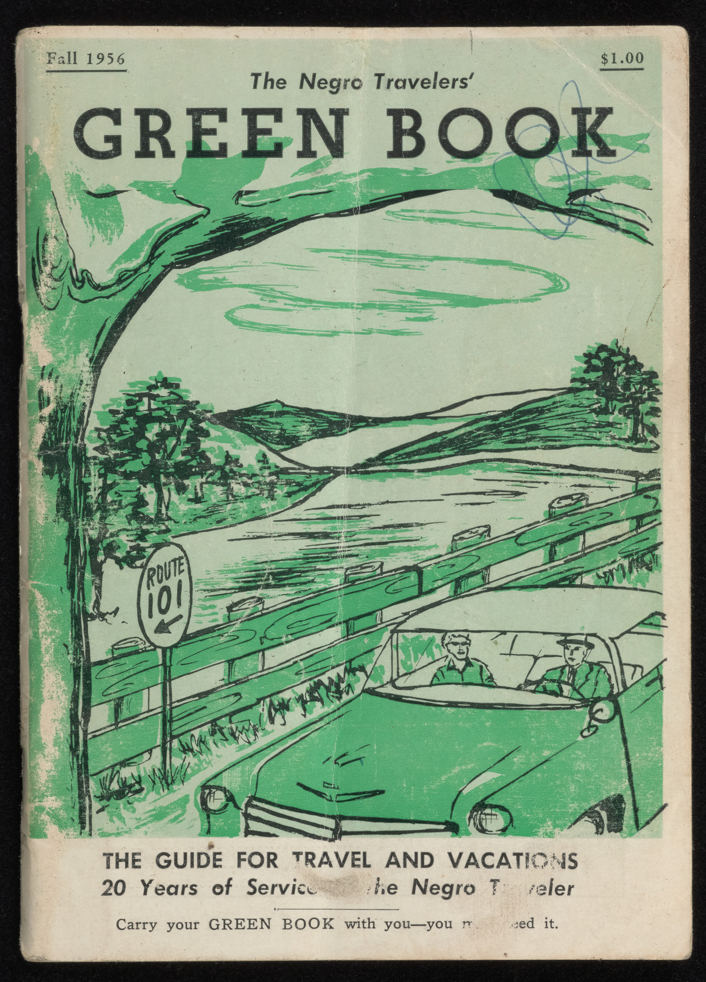 Green and White image of The Negro Traveler's Green Book