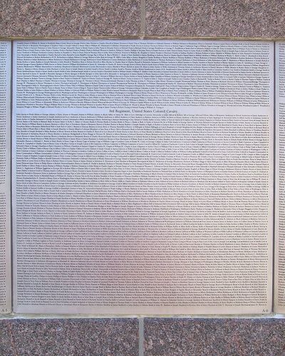 2nd Regiment, United States Colored Troops Memorial Plaques at African American Civil War Memorial in May 2005