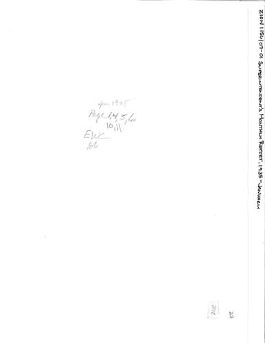 ZION 5087 Superintendents Monthly Report 1935 01